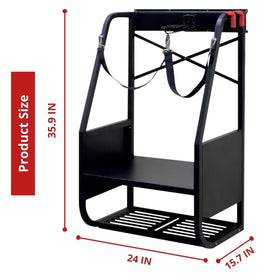 WALMANN four side hooks organize irons and woods neatly.