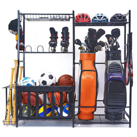 WALMANN garage organizer front view shows easy access and organized space.