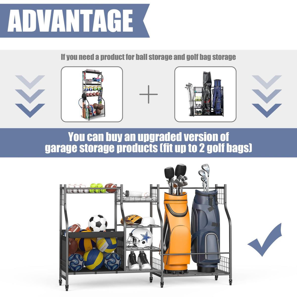 WALMANN gear-off-ground storage elevates garage cleanliness