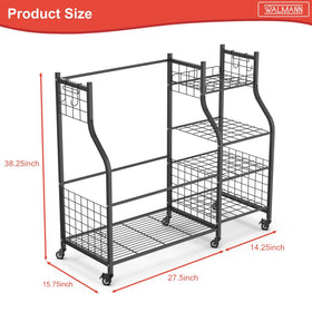 Walmann golf accessories shelves organized for hats gloves and balls