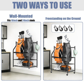 WALMANN open shelf design holding hats and gloves neatly.