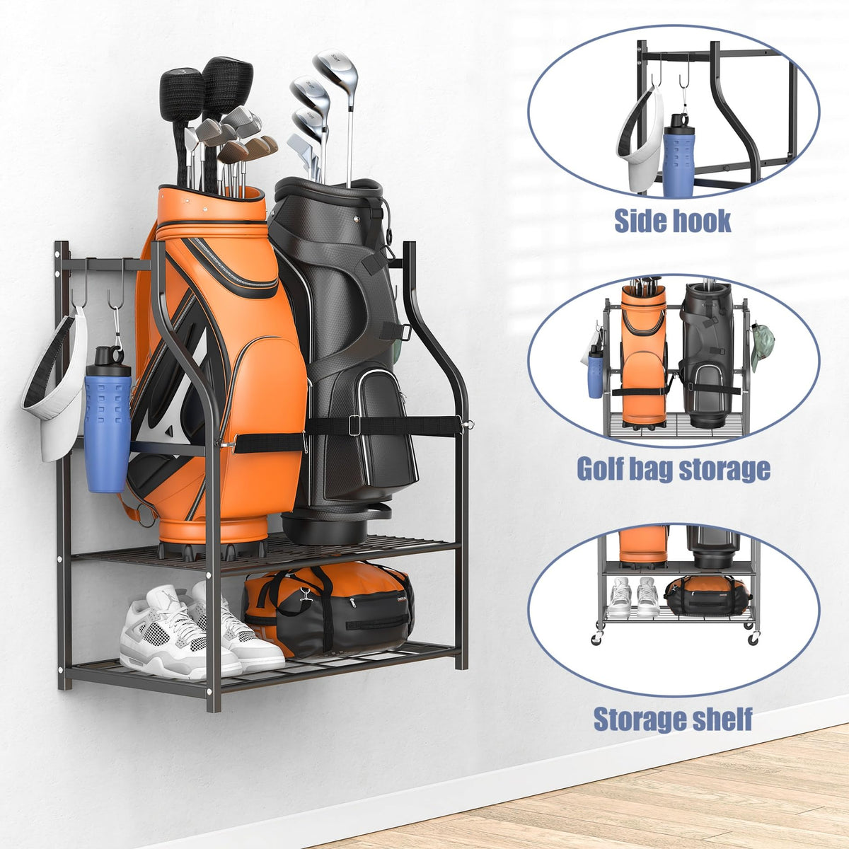 WALMANN rolling stand with wheels enables easy repositioning.