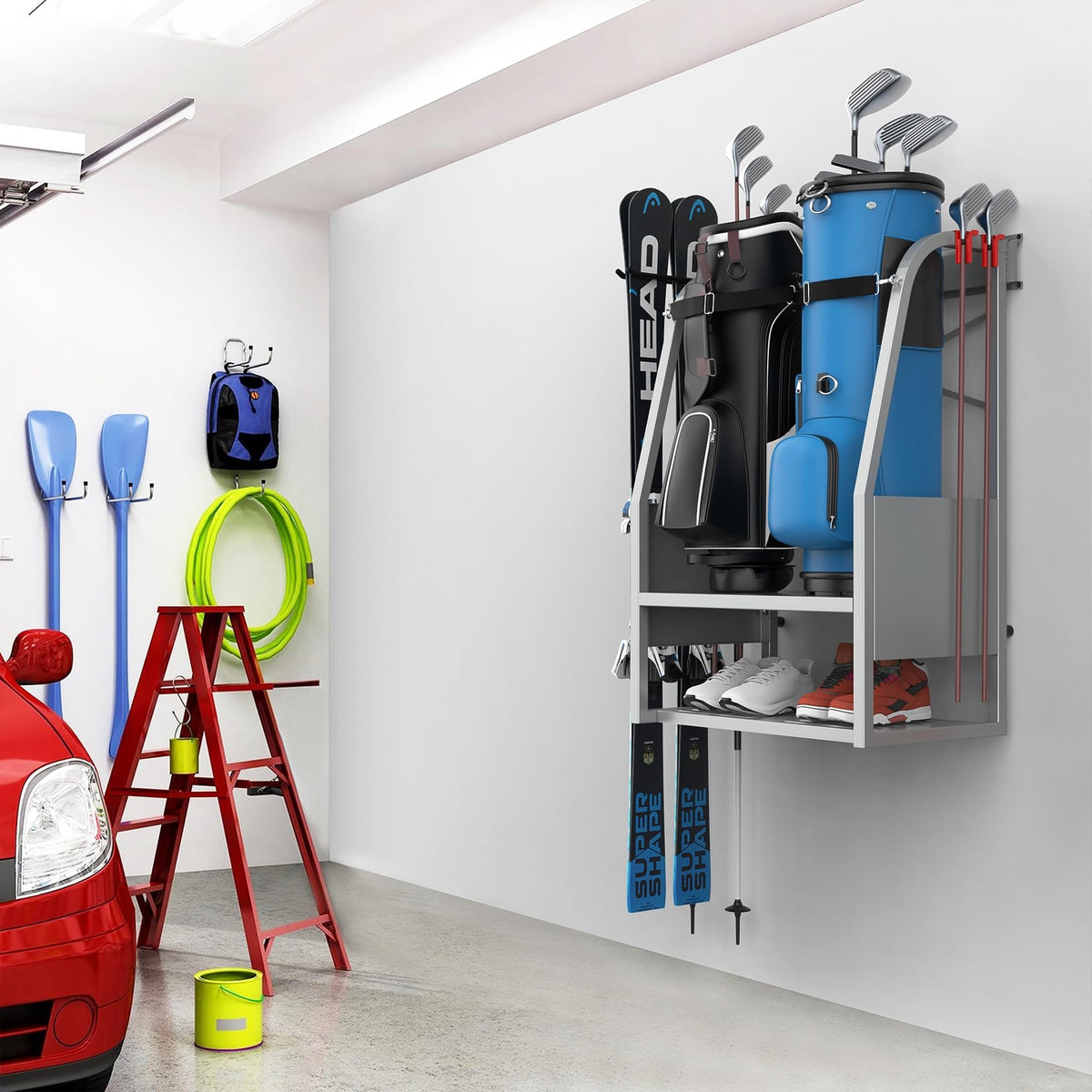 WALMANN installation with included hardware for quick wall mounting.