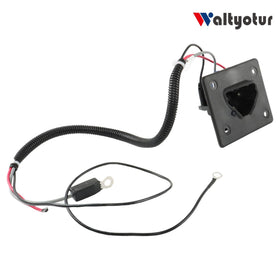 Waltyotur 3-prong female DC input receptacle for secure power transfer