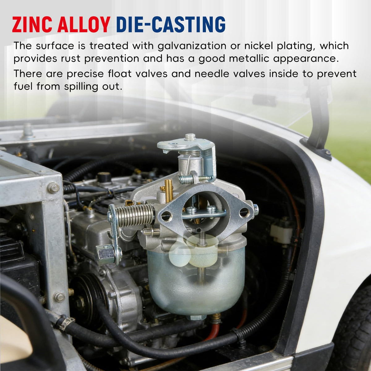 Waltyotur aluminum carburetor body emphasizes lightweight durability