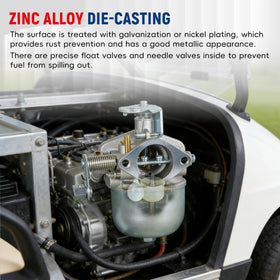 Waltyotur aluminum carburetor body emphasizes lightweight durability
