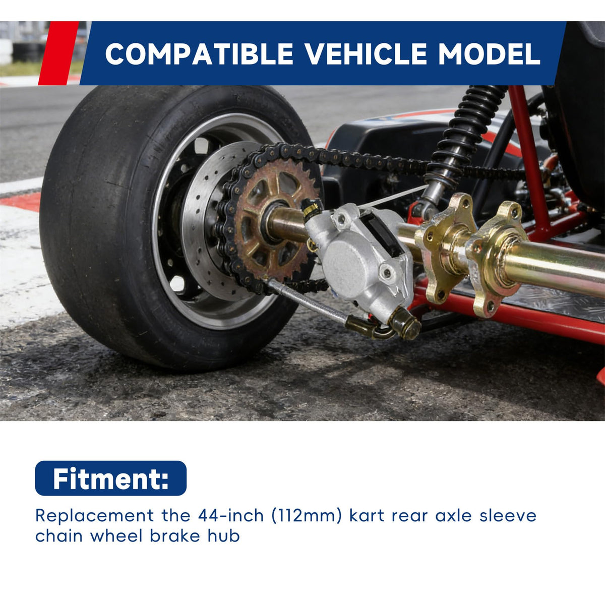 Waltyotur axle hub pattern 11 cm diagonal enables secure four-bolt hub mounting