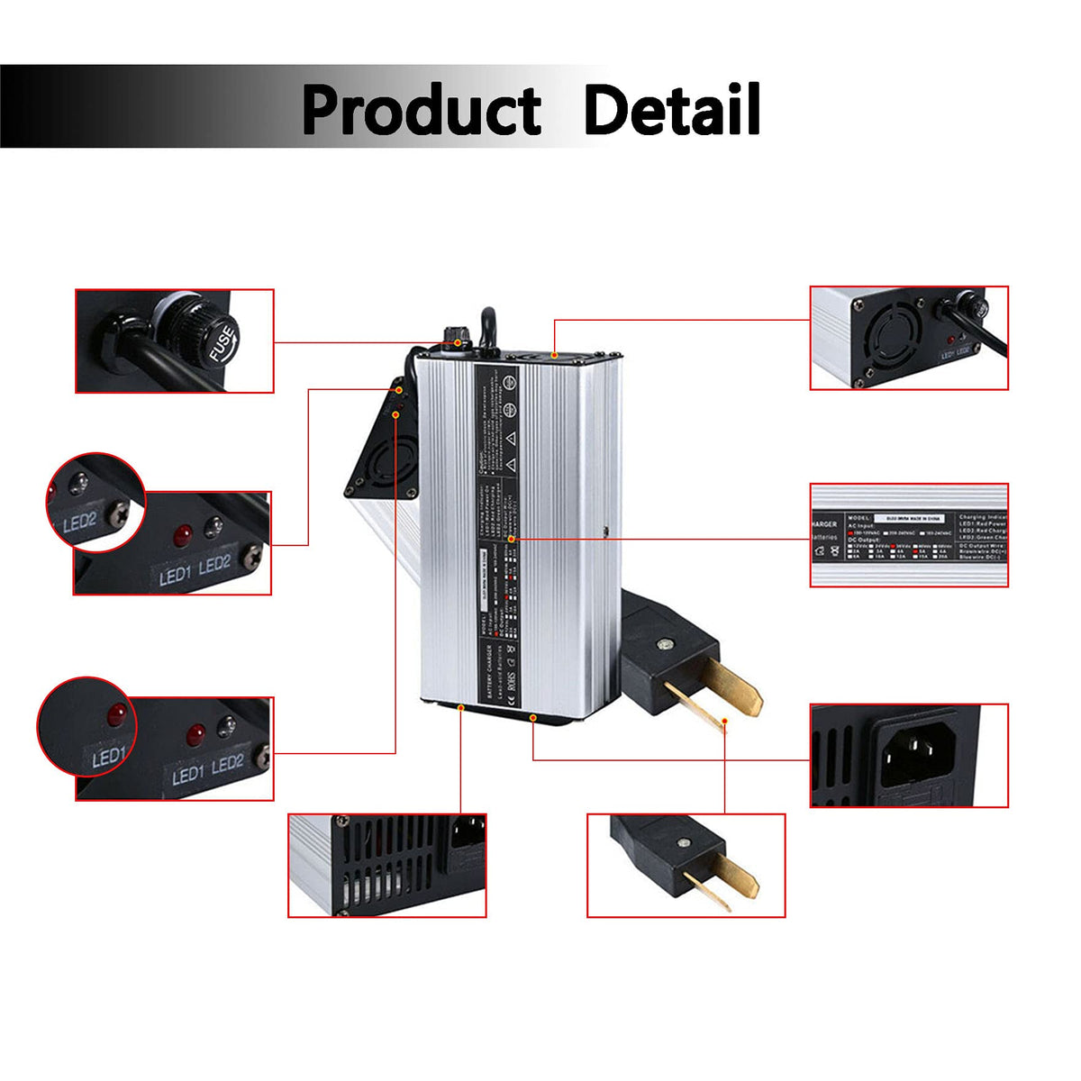Waltyotur auto-charging battery replacement image for Club Car/DS TXT