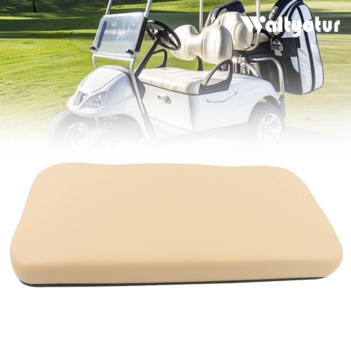 Waltyotur front seat bottom assembly closeup, premium sponge for comfortable seating.
