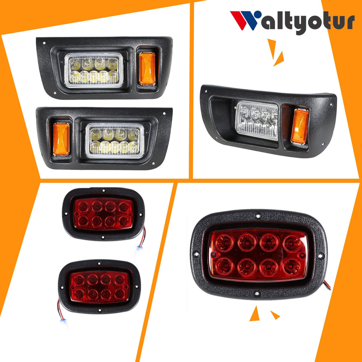 Waltyotur left taillight enhances rear visibility at night