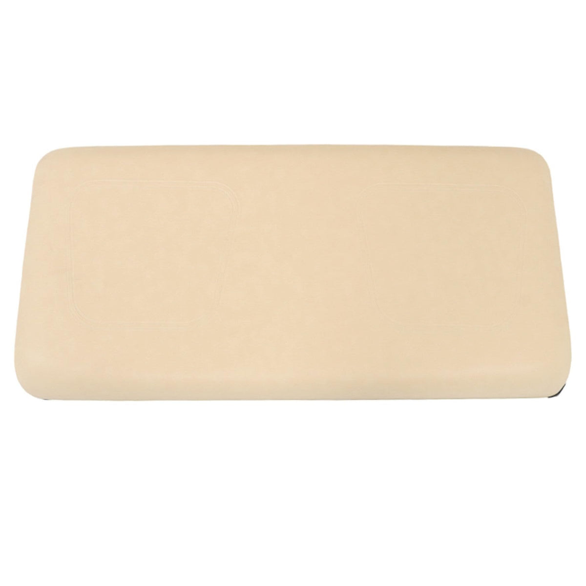 Waltyotur beige cushion showing predrilled holes for easy installation.