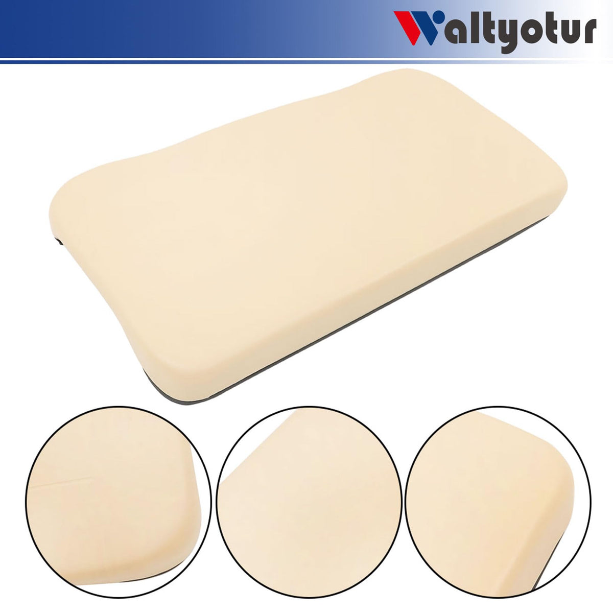 Waltyotur seat bottom cushion, durable exterior resists yellowing and wrinkling.
