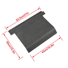 Side view showing snug fit of Waltyotur access panel on EZGO TXT.