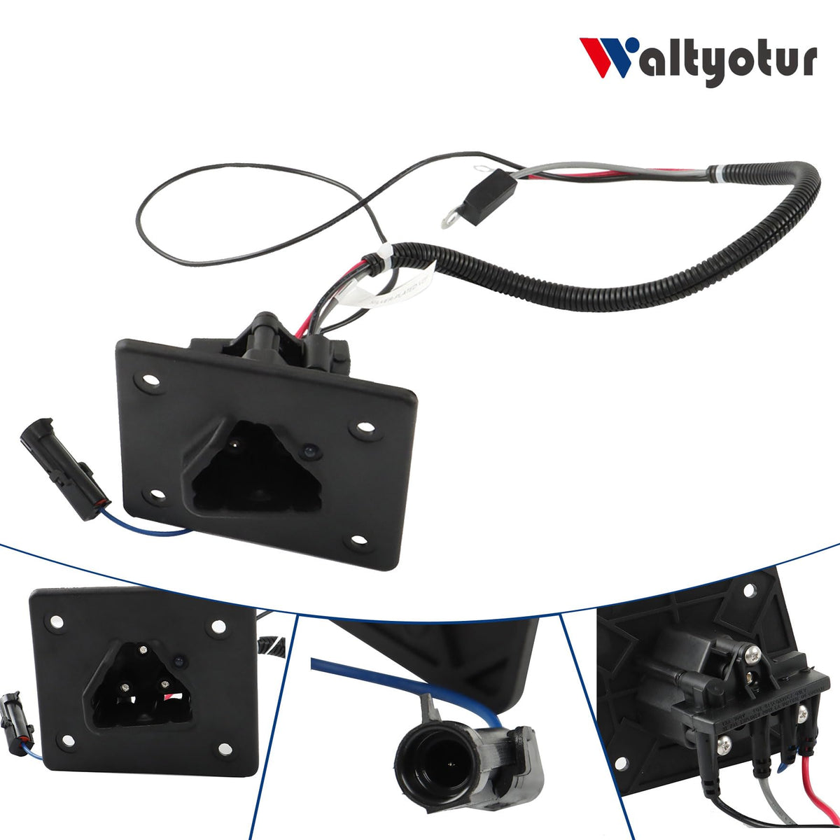 Waltyotur wiring housing for 3-prong DC input—streamlined installation