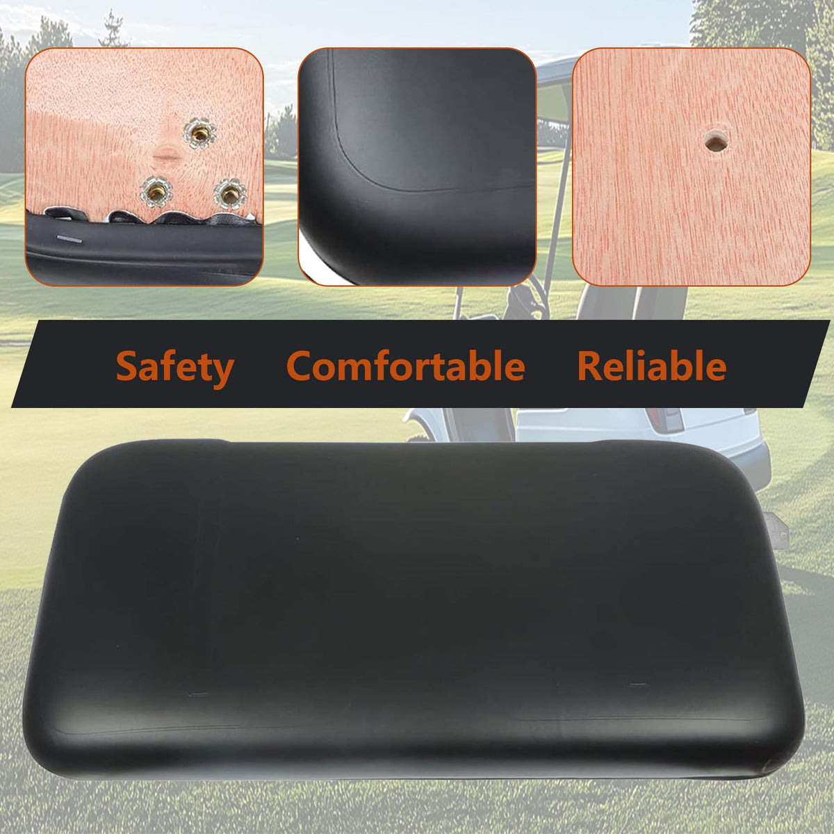 Waltyotur wood base provides sturdy mounting for reliable seat replacement.