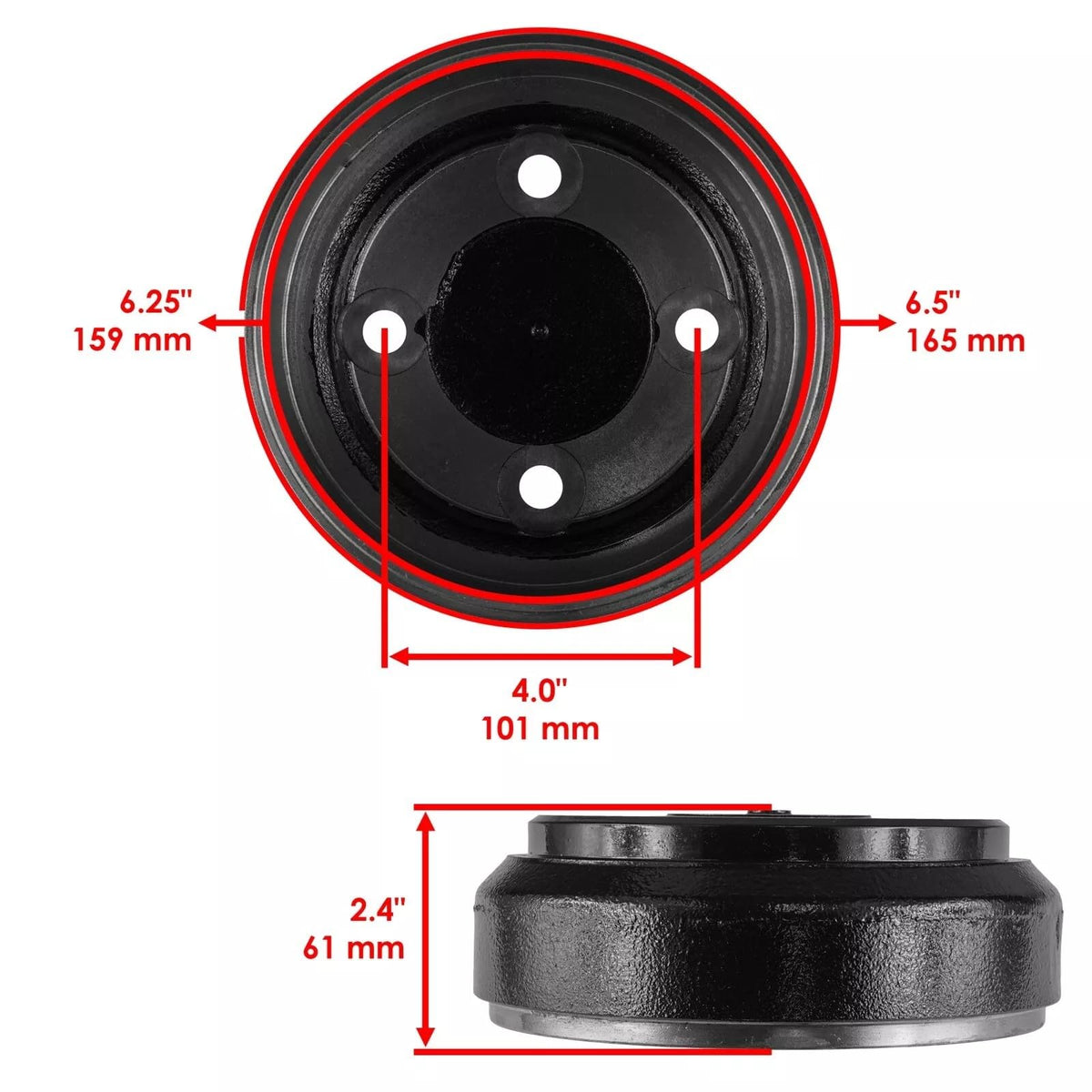 Wantone Racing grey cast iron detail emphasizing heat dissipation.