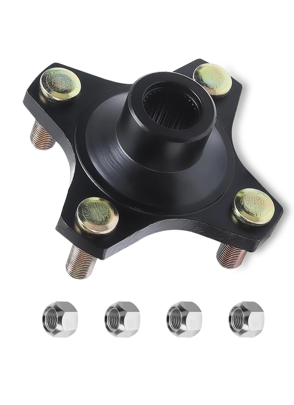 Wantone Racing rear wheel hub assembly close-up for Club Car replacement