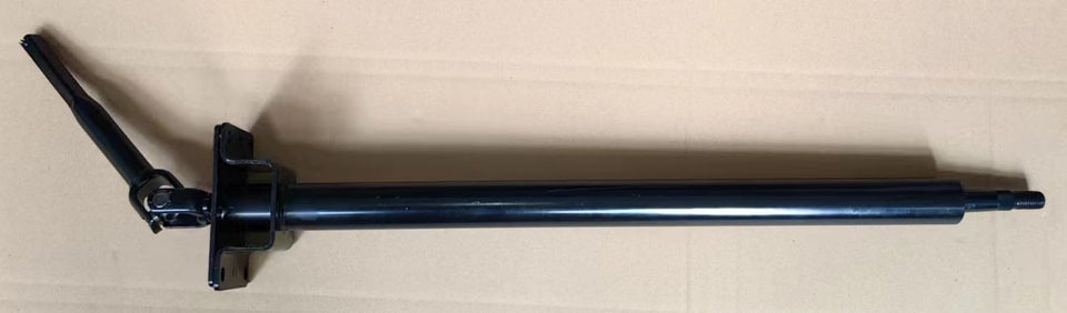 Wantone Racing steering column shaft assembly close-up showing precise fit and finish.