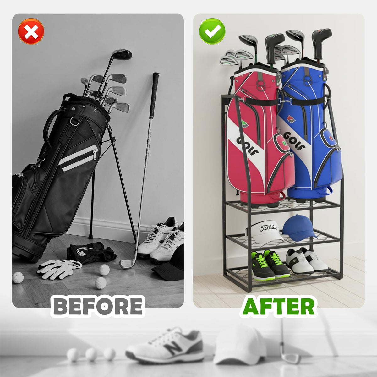 Wanyshapy detachable straps stabilize bags for easy access