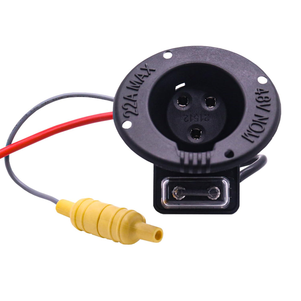 WAOUKS 48V charger receptacle for Club Car DS enables reliable recharging.