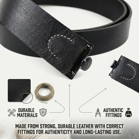 WarReplica EM Koppel replica belt showcases authentic finish.