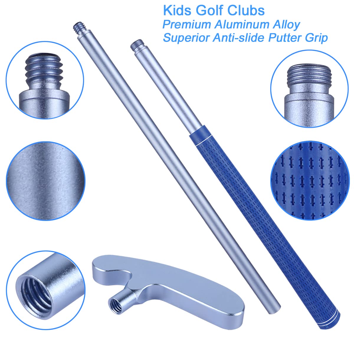 Wassteel non-slip rubber grip enhances control during practice.