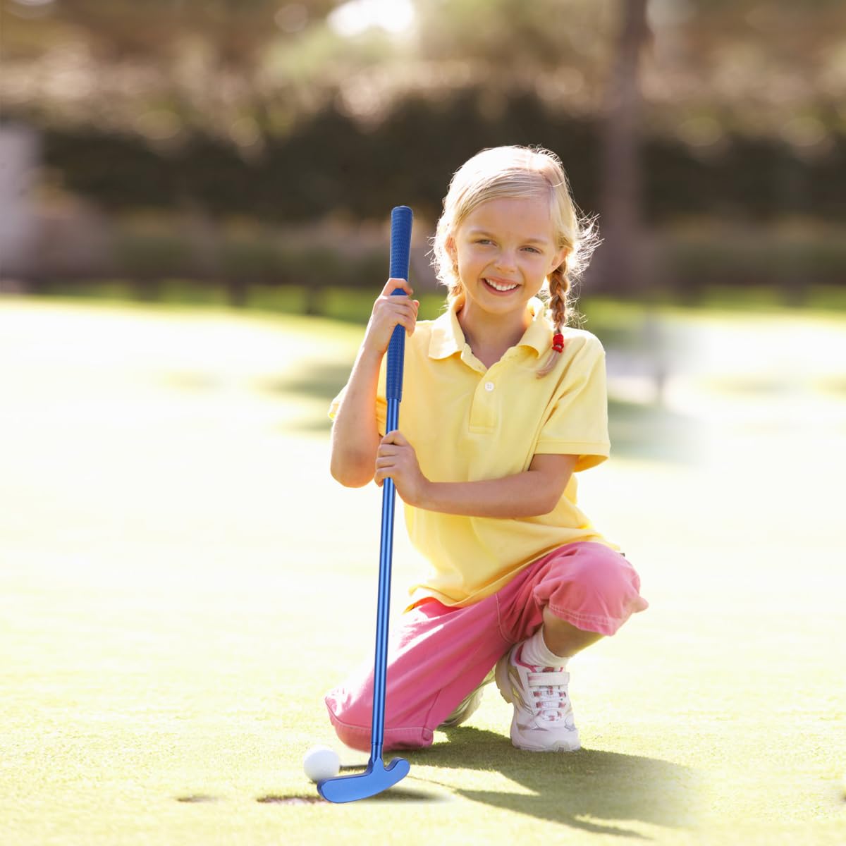 Wassteel non-slip grip enhances control during indoor or outdoor practice.