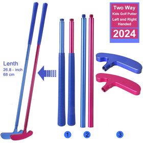 Wassteel putter head two-sided – suits both left and right-handed players.