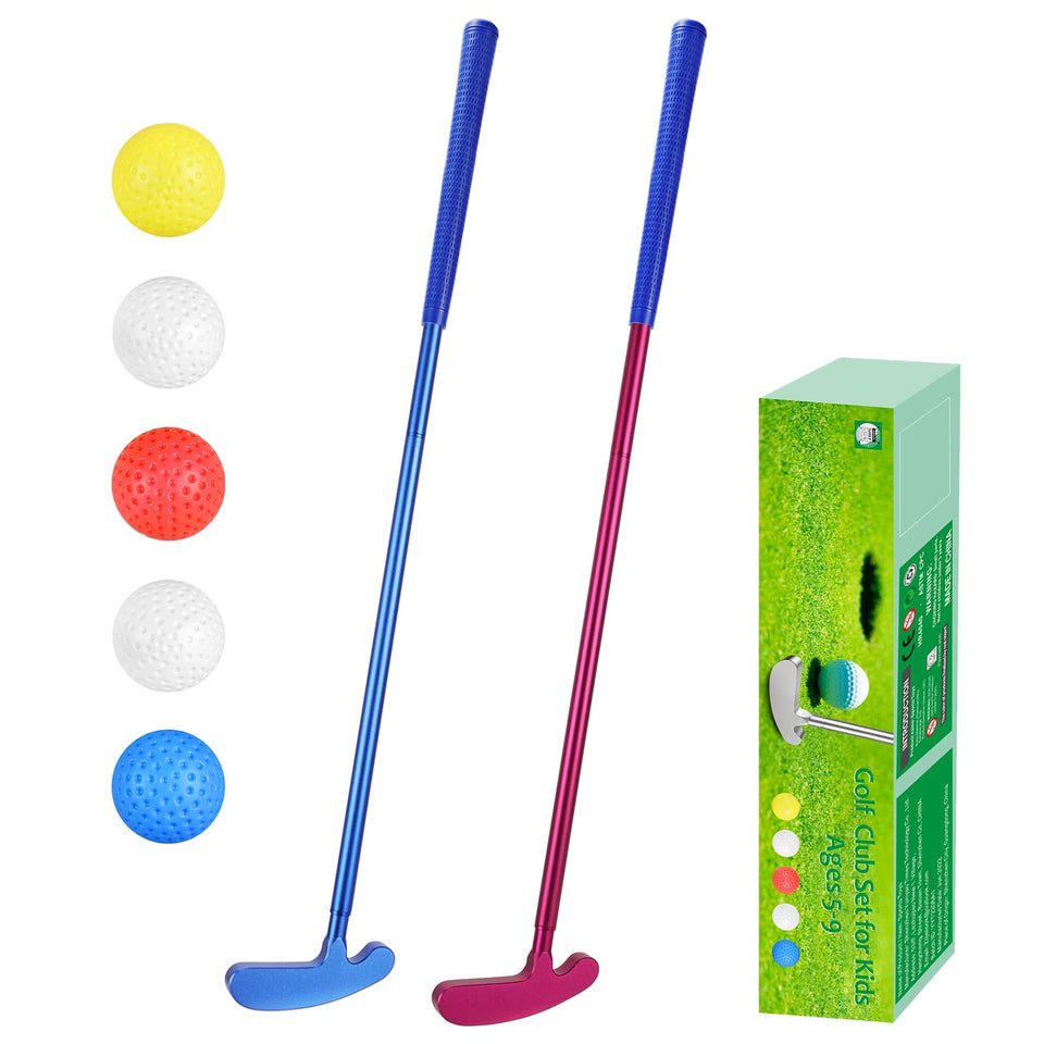 Wassteel kids metal golf clubs set - easy assembly for beginners.