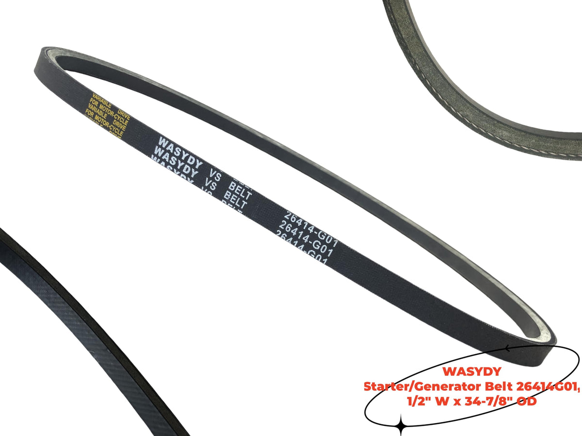 Wasydy belt kit packaging highlighting OEM compatibility and quality.