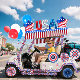 Watayo aluminium foil balloons red white blue enhance parade ambiance