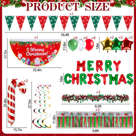 Watayo pleated flag and snowman Santa pattern enhances holiday photo moments