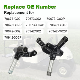 WaterWich golf cart right spindle assembly shown for EZGO replacement