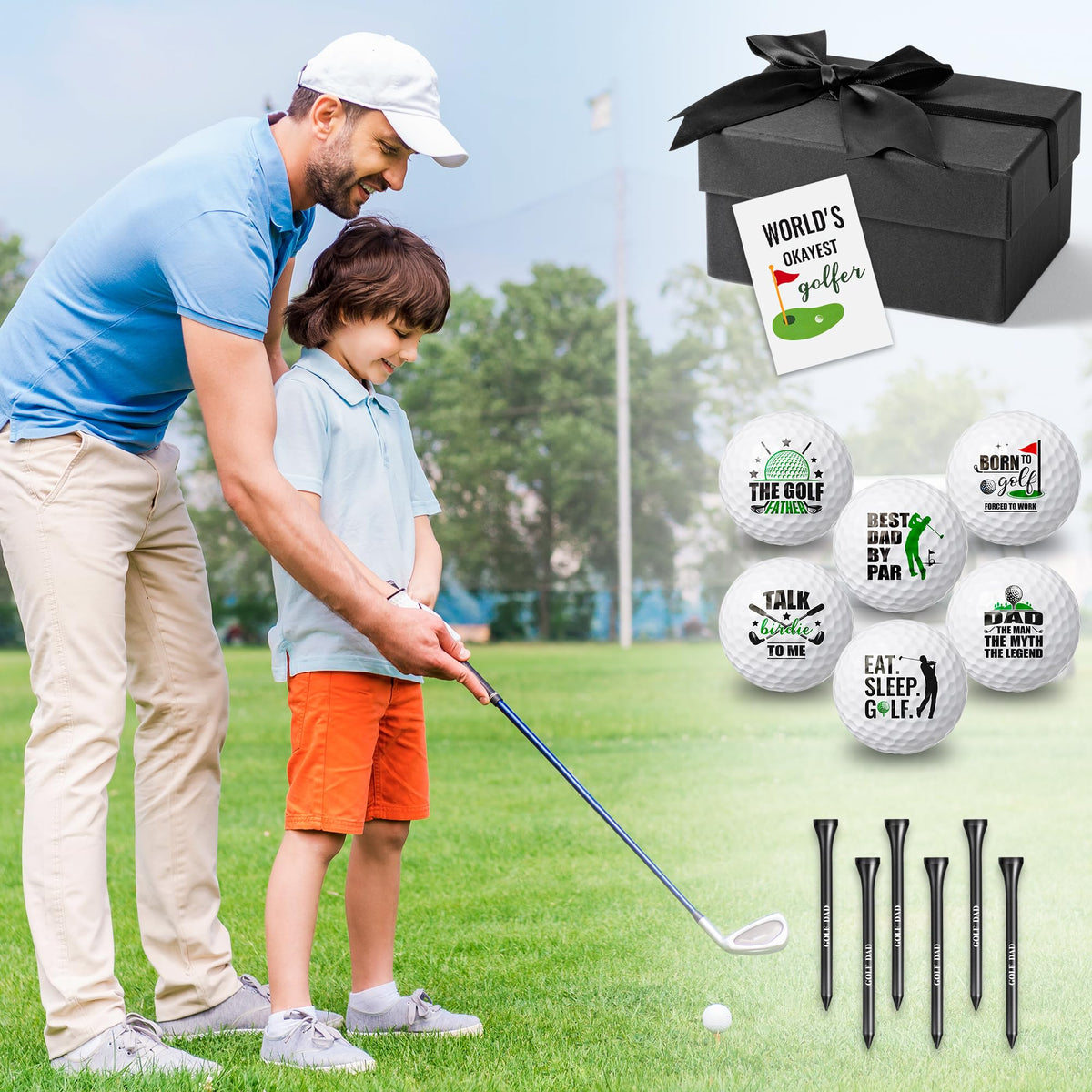 Watinc complete golfer gift set ideal for birthdays and occasions