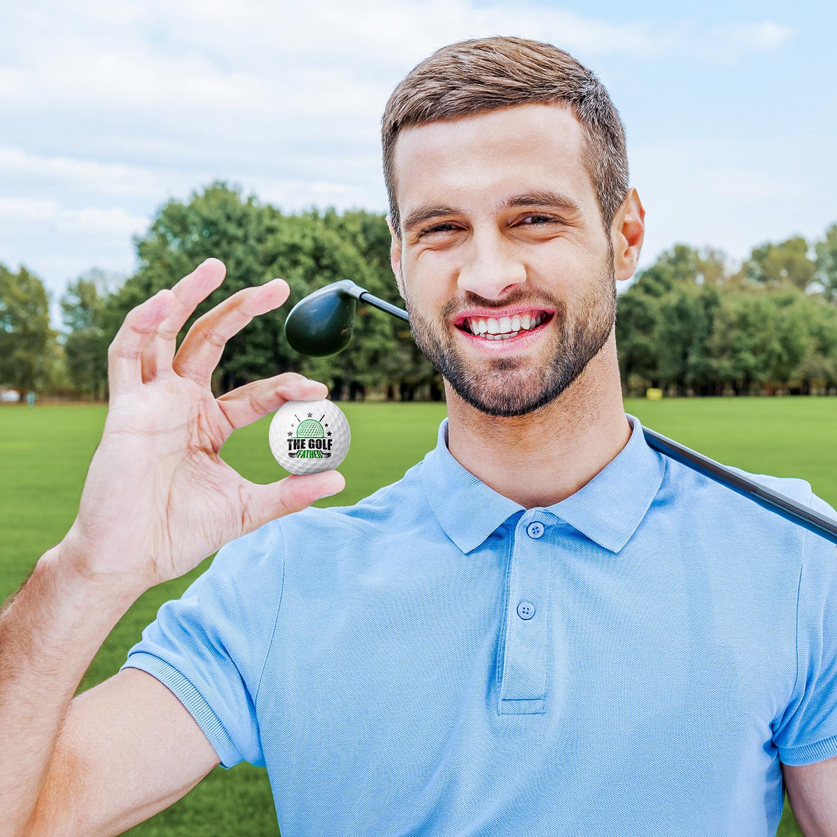 Watinc funny ball designs with witty golf phrases