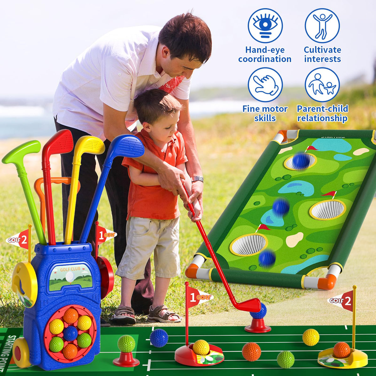WATUDOU golf balls: durable and bright for indoor or outdoor play