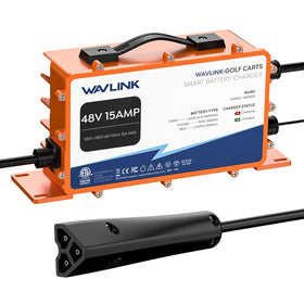 WAVLINK GS950C front view shows a rugged charger ready for outdoor use