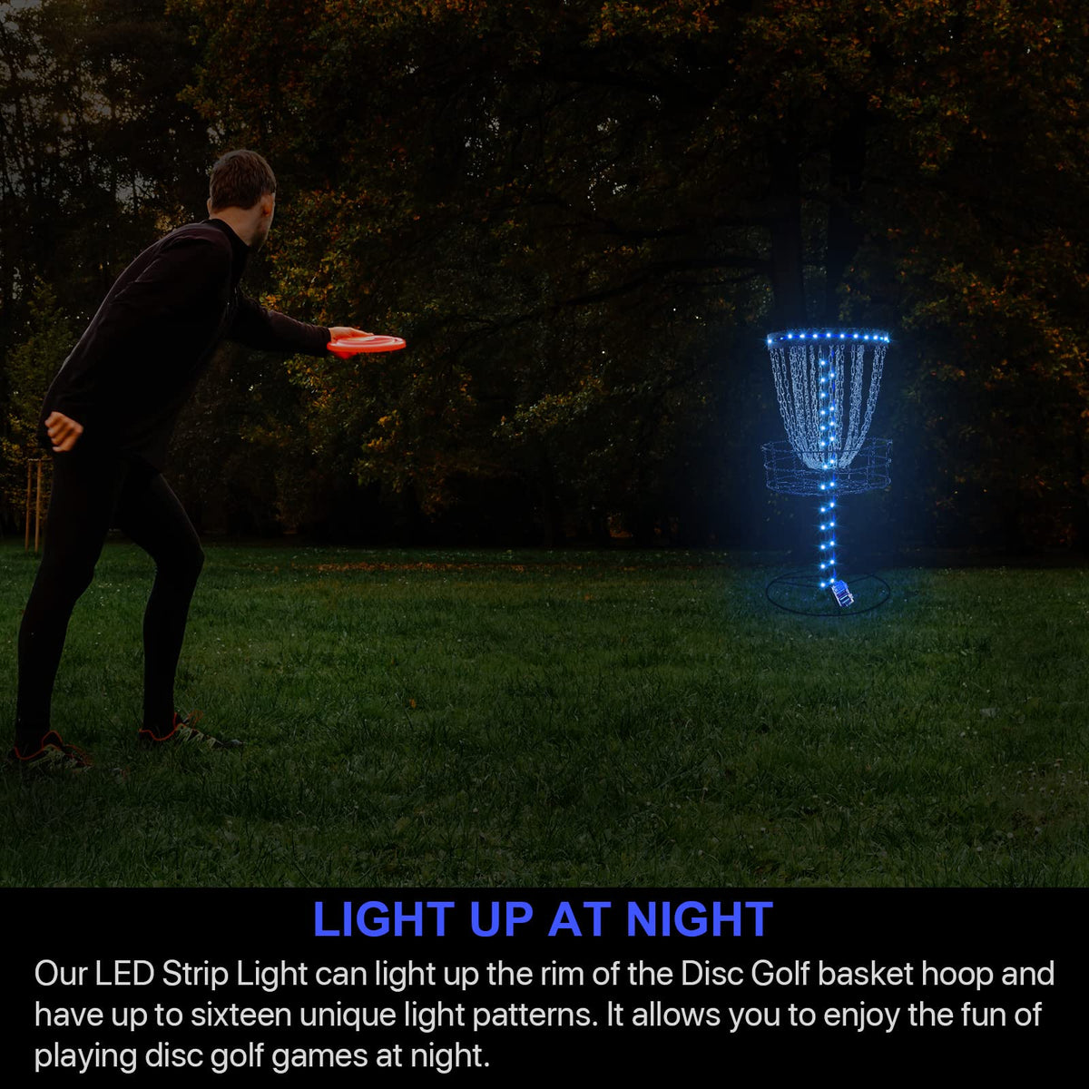 Waybelive battery box powers the lights with a durable, sealed design for outdoors.