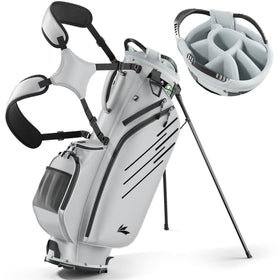 WAYTULES 8-Way Golf Stand Bag with front patch area for personalized style.