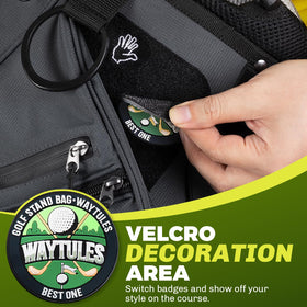 WAYTULES insulated cooler pocket for drinks during rounds.