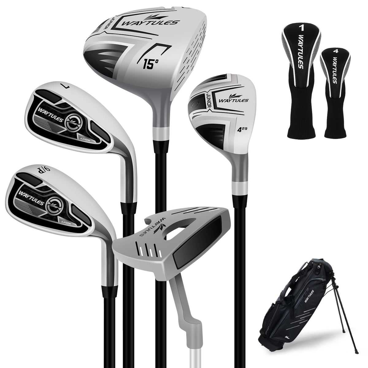 WAYTULES kids golf clubs set driver for confident tee shots and growth