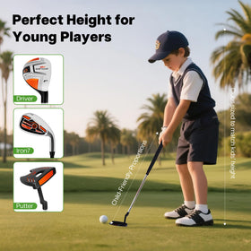 WAYTULES kids golf set hybrid helps accurate contact for ages 3-5