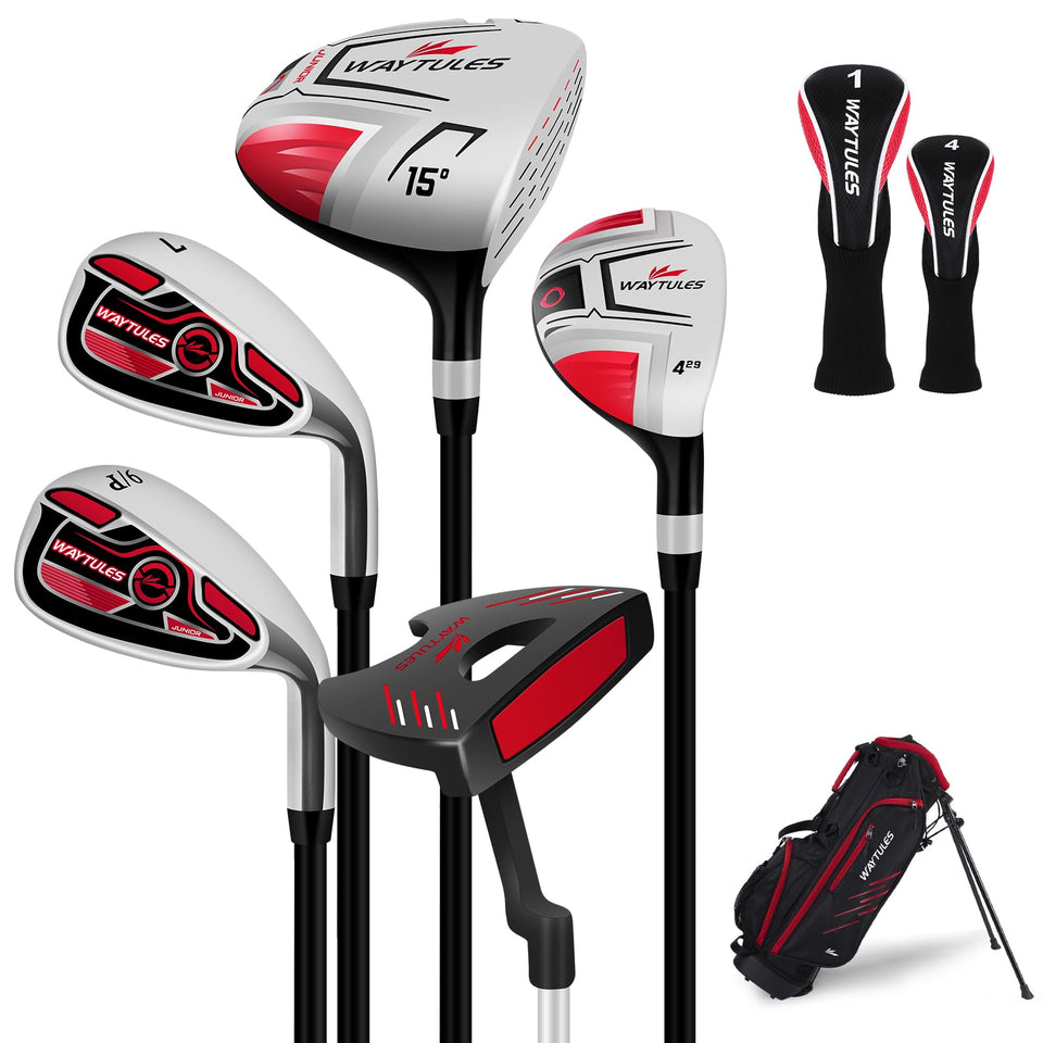 WAYTULES driver in red with head cover, ideal for developing long shots and confidence