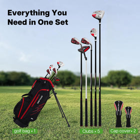 WAYTULES headcovers included to protect driver and hybrid on the course