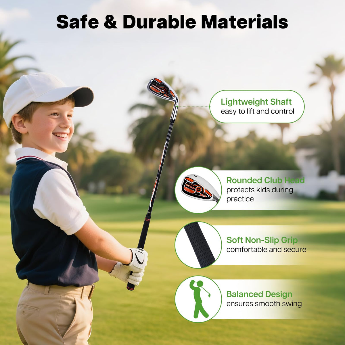 WAYTULES irons-7-9 in orange, lightweight for natural feel.