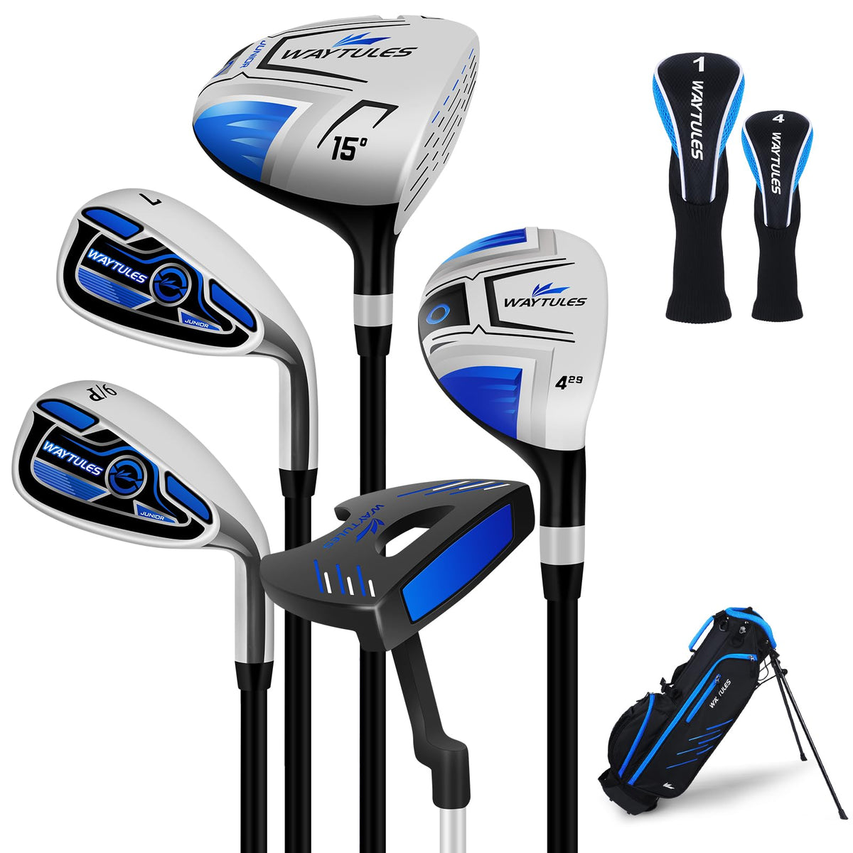 WAYTULES Kids Golf Set driver for juniors enables smoother swings and practice.