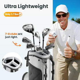 WAYTULES 6–8 clubs layout keeps gear organized and accessible during play.