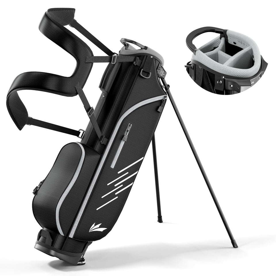WAYTULES lightweight 4-way stand bag showing compact carry design for easy practice sessions