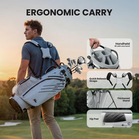 WAYTULES Six-pocket storage with insulated cooler for drinks on the tee.