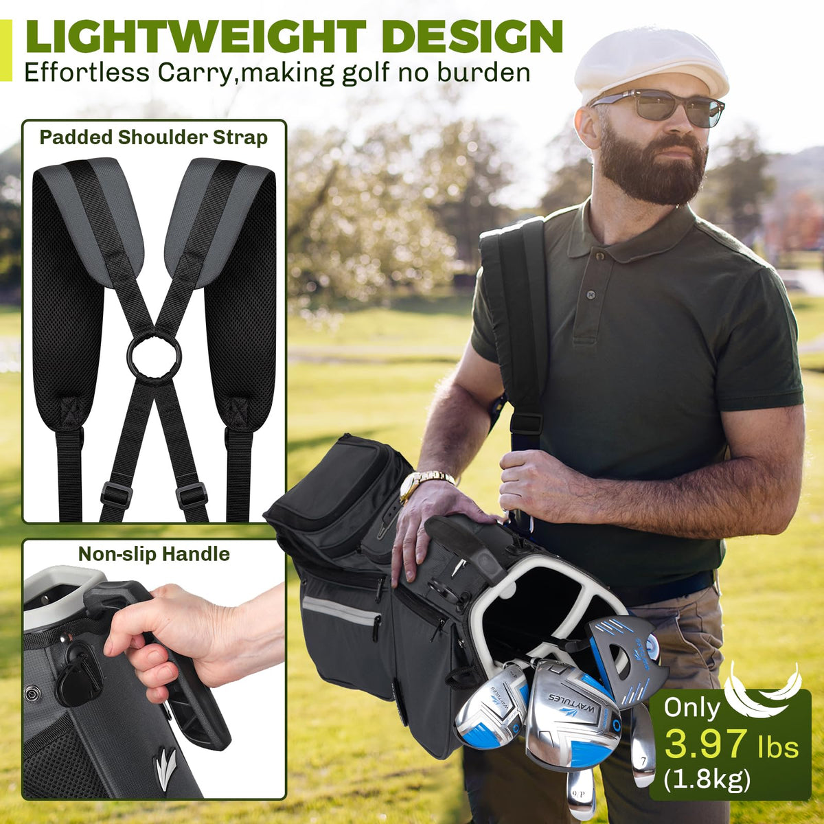 WAYTULES top handle facilitates quick grab and go between shots